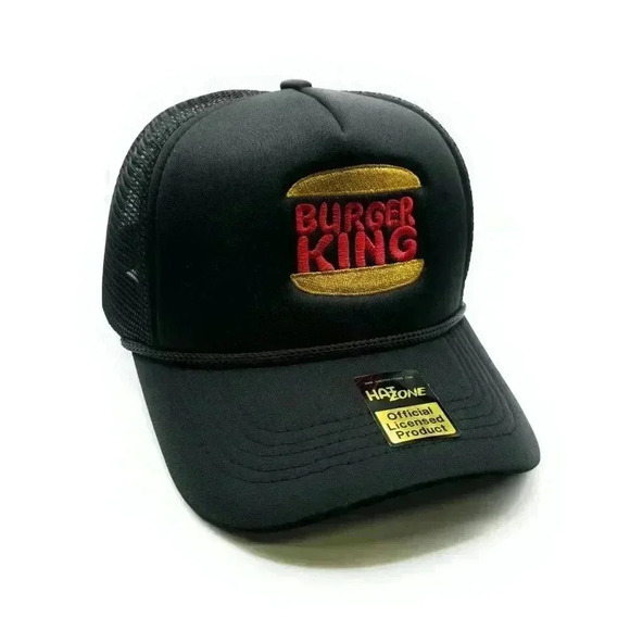 Hat Zone Other - Burger King Mesh Trucker Snapback (Black)
